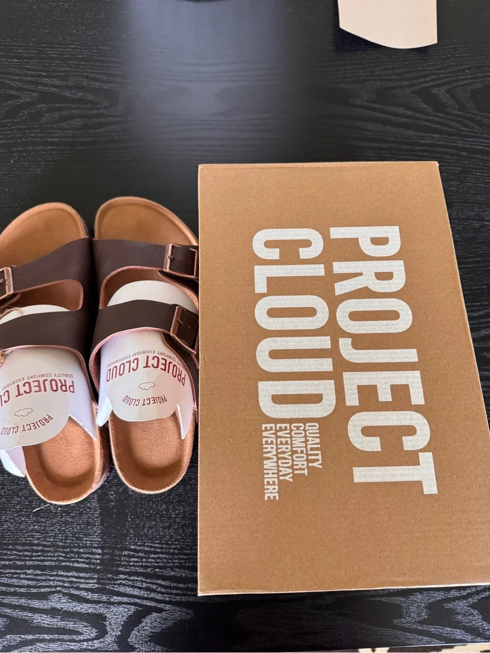 Men’s Brown Double-Buckle Sandals